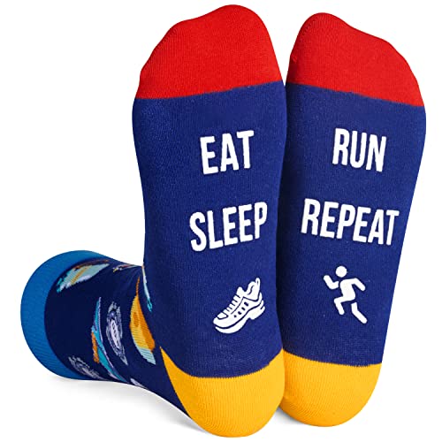 Novelty Running Socks, Funny Running Gifts for Running Lovers, Sports Socks, Gifts For Women Men, Unisex Running Themed Socks, Sports Lover Gift