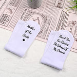 Lovely Bride Mother Women's White Crew Socks