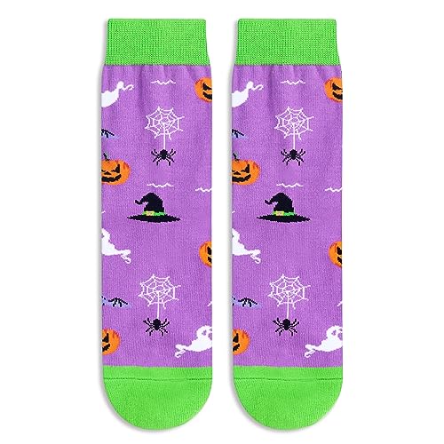 Funny Pumpkin Socks, Silly Halloween Gifts, Spooky Horror-themed Socks for Women Men, Funny Gifts for Halloween, Halloween Holiday Presents, Pumpkin Gifts, Gifts for 7-10 Years Old