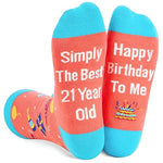 Women 21th Birthday Socks Series