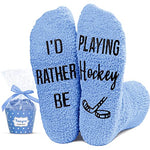Funny Hockey Gifts for Hockey Lovers, Women Men Hockey Socks, Cute Ball Sports Socks for Sports Lovers, Unisex Hockey Socks for Men Women Hockey Gifts