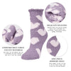 5 Pack Fluffy Lovely Cute Socks Gifts, Fuzzy Anti-Slip Socks for Women Girls, Non Slip Slipper Socks with Grippers