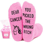 Cancer Socks for Women, Inspirational Gifts for Women, Breast Cancer Awareness Socks, Inspirational Socks, Thoughtful Cancer Gifts