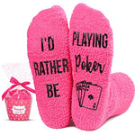 Women's Poker Socks, Playing Cards Socks, Poker Gifts, Casino Gifts for Poker Players, Gamblers Gifts, Funny Gambling Gifts for Poker Lovers