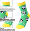 Funny Soccer Socks for 7-10 Years Old Boys, Novelty Soccer Gifts For Soccer Lovers, Children's Day Gift For Your Son, Gift For Brother, Funny Soccer Socks for Kids, Boys Soccer Themed Socks