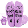 Funny Crazy Kpop Socks K-pop Gifts for K-pop Lovers Music Gifts For Women, Music Gifts For Music Lovers, Fluffy K-pop Music Socks