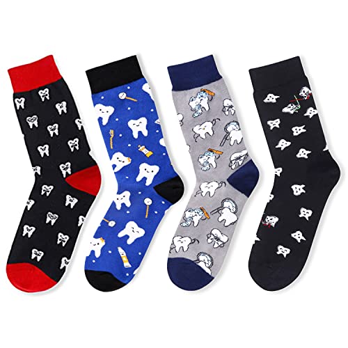 Dentist Gifts, Dental Socks , Tooth Socks Crew Socks, Teeth Socks for –  Happypop