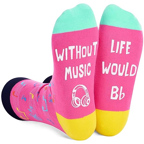 Music Note Gifts for Music Lovers, Gifts for Musicians, and Music Teachers. Novelty Music Themed Gifts, Music Note Socks for Men, Women, and Teens