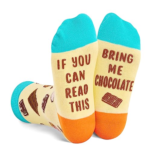 Novelty Chocolate Gifts for Kids, Birthday Gift for Boys Girls, Funny Food Socks, Teenages Chocolate Socks, Gift for Children, Funny Chocolate Socks for Chocolate Lovers, Gifts for 7-10 Years Old