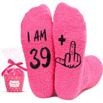 Unique 40th Birthday Gifts for 40 Year Old Women, Funny 40th Birthday Socks, Crazy Silly Gift Idea for Mom, Wife, Sister, Friends, Birthday Gift for Her