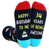 Gifts for Teenage Boys Teenage Girls Funny Gifts for Teens, Birthday Gifts for 14 Year Old Girls Boys 14th birthday, Funny Crazy Socks for Teens