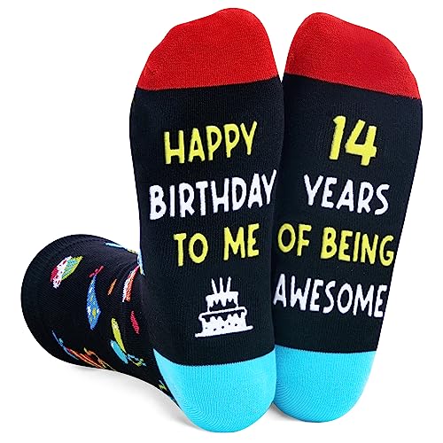 Gifts for Teenage Boys Teenage Girls Funny Gifts for Teens, Birthday Gifts for 14 Year Old Girls Boys 14th birthday, Funny Crazy Socks for Teens