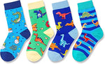 Funny Dinosaur Gifts for Boys, Gifts for Son, Kids Who Love Dinosaur, Cute Dinosaur Socks for Boys, Gifts for 4-7 Years Old Boys