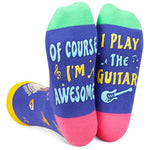 Guitar Gifts for Men Women Teen Unique, Cool Music Gifts for Bass Guitar Players Teachers, Funny Socks Guitar Lovers Gifts, Heavy Metal Gifts