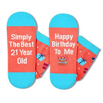 Women 21th Birthday Socks Series