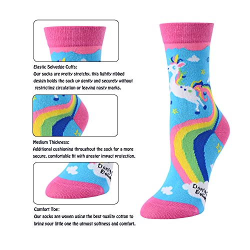 Best Gifts to Your Daughter, Birthday Gifts, Funny Animal Gifts for Girls, Christmas Gifts, Crazy Novelty Girls Socks, Gifts for 7-10 Years Old Girl
