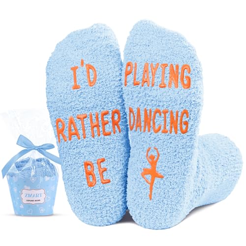 Dance Gifts for Girls, Ballerina Gifts for Girls 7-10, Novelty Ballet Gifts Fuzzy Socks for Girls