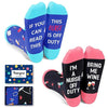 2 Pack Funny Nurse Gifts for Women, Medical Nursing Pharmacy Socks, Novelty Silly Nurse Gift Socks