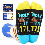 17th Birthday Gifts for 17 Year Old Boy Girl, Funny Cute Silly Cool Socks Gifts for Teens