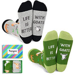 One-Size-Fits-All Goat Gifts, Unisex Goat Socks for Women and Men,  Sheep Gifts Gender-Neutral Animal Socks