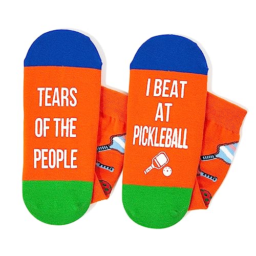 Funny Pickleball Gifts for Pickleball Lovers, Women Men Pickleball Socks, Cute Ball Sports Socks for Sports Lovers, Unisex Pickleball Socks for Men Women Pickleball Gifts