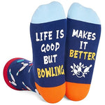 Novelty Bowling Unisex Adult's Blue Crew Socks