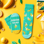 Funny Banana Gifts For Banana Lovers, Banana Socks Fruit Socks for Kids, Unisex Banana Socks For Boys Girls