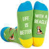 Gender-Neutral Beagle Dog Gifts, Unisex Beagle Dog Socks for Women and Men, Beagle Dog Gifts Animal Socks