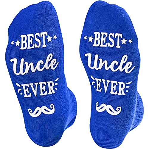 Best Father's Day Gifts, Silly Novelty Socks for Men, Uncle Socks Funny Socks with Sayings Gifts for Uncle, Uncle Gifts from Niece Nephew