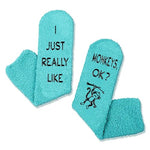 Unique Monkey Gifts for Women Silly & Fun Monkey Socks Novelty Monkey Gifts for Moms, Fuzzy Socks