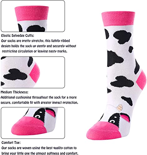 Girls Cow Socks Series