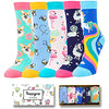 Crazy Novelty Girls Socks Girl Animal Sock, Funny Animal Gifts for Girls 4-7 Years Old, Best Gifts to Your Daughter, Birthday Gifts, Christmas Gifts