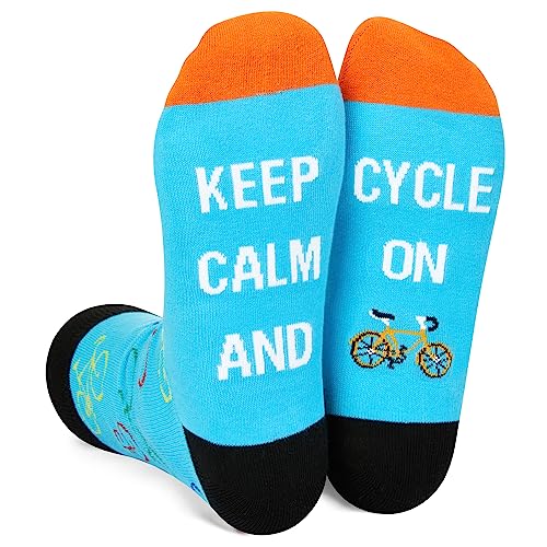 Bike in Style: Unisex Bicycle Socks, Mountain Biking Gifts - Gifts for Cyclists, Biking Socks, Cycling Gifts, Biker Gifts, Bike Gifts, Perfect Bicycle Gifts