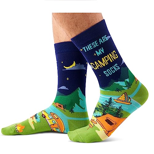 Unisex Camping Socks for Men Women who Love to Camping, Funny Gifts for  Camper Owners, Travelers Gifts