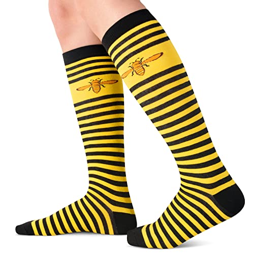 Bee Gifts for Bee Lovers Bee Lover Gifts for Women Birthday Gifts for Women Knee High Bee Socks