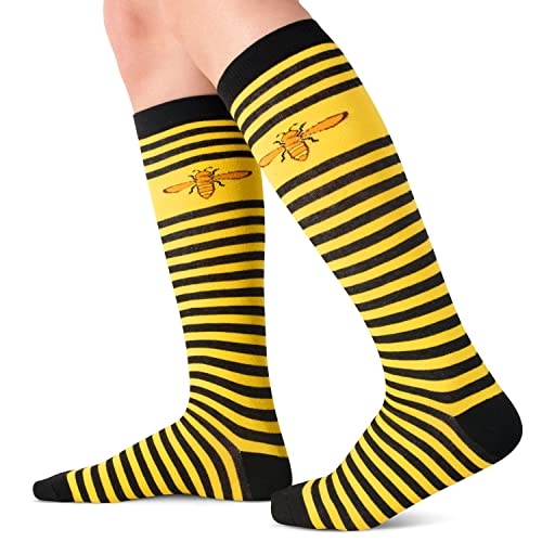 Bee Women Socks Yellow
