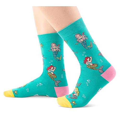 Versatile Mermaid Gifts, Unisex Mermaid Socks for Women and Men, All-occasion Mermaid Gifts Animal Socks