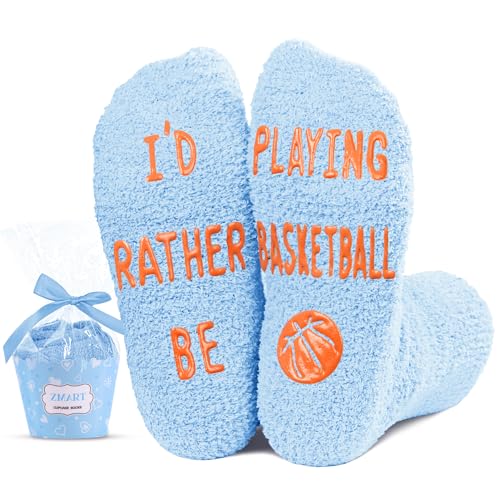 Unisex Basketball Socks for Kids Teens, Funny Basketball Gifts for Basketball Lovers, Boys Girls Basketball Socks, Cute Sports Socks for Sports Lovers, Gifts for 7-10 Years Old