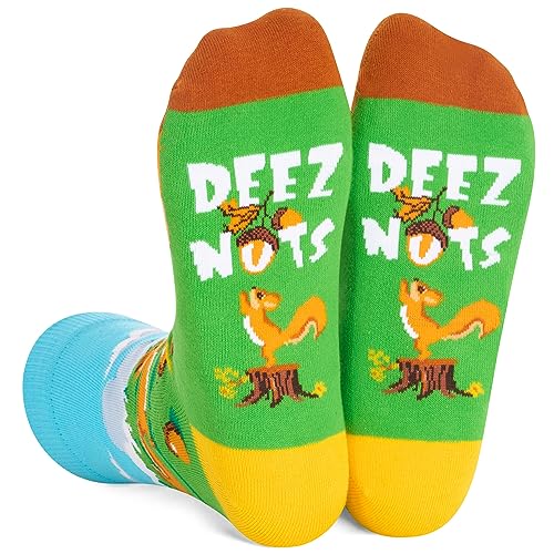 One-Size-Fits-All Squirrel Gifts, Unisex Squirrel Socks for Women and Men,  Squirrel Gifts Gender-Neutral Animal Socks