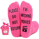 Novelty Movie Socks Popcorn Socks, Funny Movie Lover Gifts for Women, Movie Buff Gifts, Movie Gifts For Film Lovers, Movie Lovers Gift Ideas Movie Night