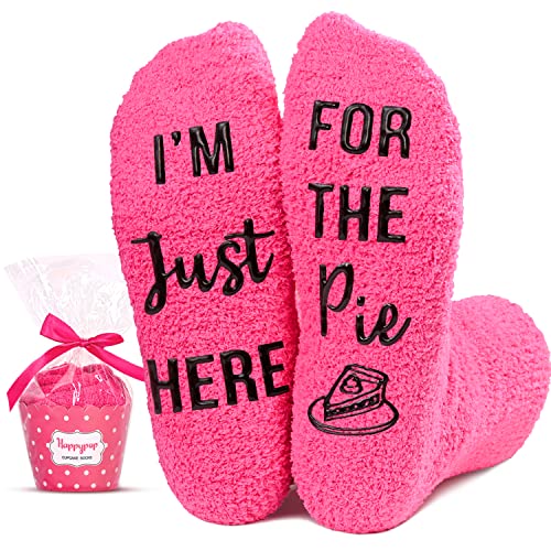 Funny Pie Socks for Women, Novelty Pie Gifts For Pie Lovers, Anniversary Gift For Her, Gift For Mom, Funny Food Socks, Womens Pie Themed Socks