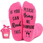 Champagne Lover Gift Unique Champagne Socks Funny Champagne Gift for Women, Ideal Gifts for Champagne Lovers and Drinkers