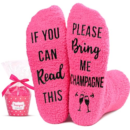 Champagne Lover Gift Unique Champagne Socks Funny Champagne Gift for Women, Ideal Gifts for Champagne Lovers and Drinkers