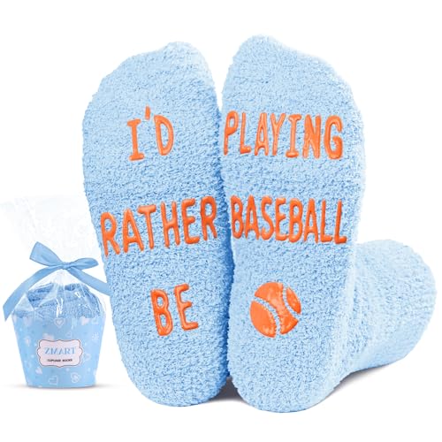 Funny Baseball Gifts for Baseball Lovers, 4-7 Years Old Boys Girls Baseball Socks, Cute Ball Sports Socks for Sports Lovers, Unisex Baseball Socks for Boys Girls Kids Baseball Gifts