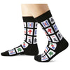 Unisex Mahjong Themed Socks, Funny Mahjong Gifts for Men and Women, Novelty Mahjong Lover Gift, Fun Mahjong Socks for Mahjong Lovers