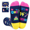 14th Birthday Gifts for 14 Year Old Girls Boys, Brithday Gifts for Teenage Boys Girls, Funny Crazy Socks for Teens