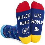 Novelty Gifts for Music Lovers,Players, Composers, Conductors, Music Performers, Singers, and Music Teachers, Music Note Socks Gift For Men Women, Musician Gifts