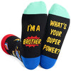 Cool Men's Crazy Socks, Funny Gifts for Brother, Best Brother Birthday Gift, Cool Gifts for Big, Older, Little Brother or Brother-in-Law, Unique Father's Day Gifts