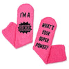Grandma Women Dark Pink Socks