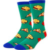 Novelty Burger Men Socks Green